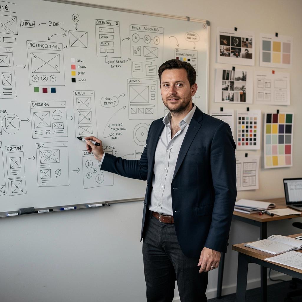 Демонстрация работы с типографикой на экране.